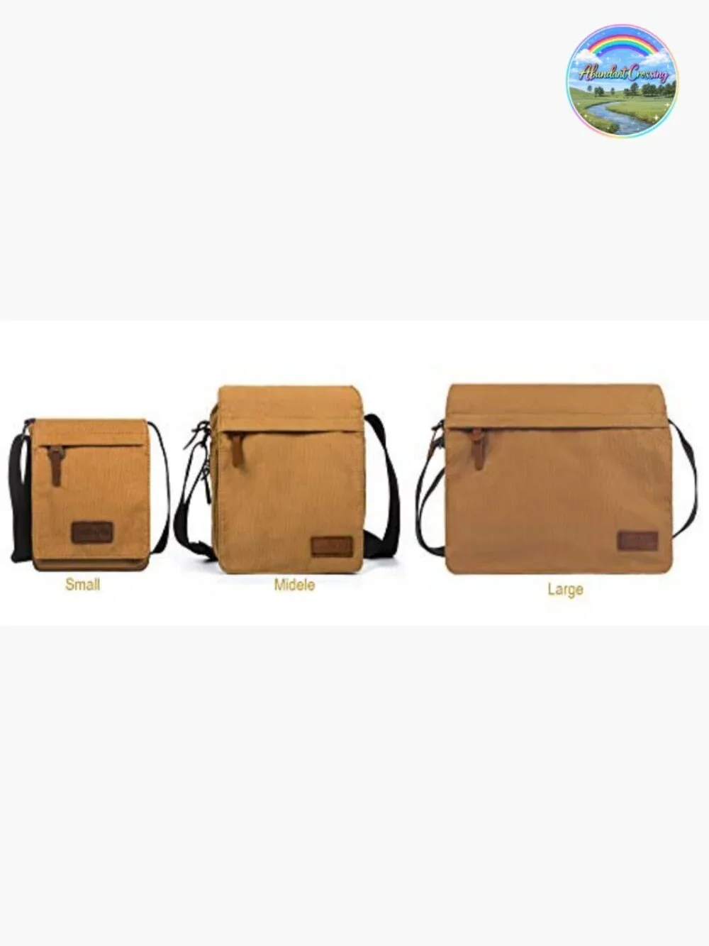 Vintage Canvas Messenger Crossbody Bag Shoulder Bag